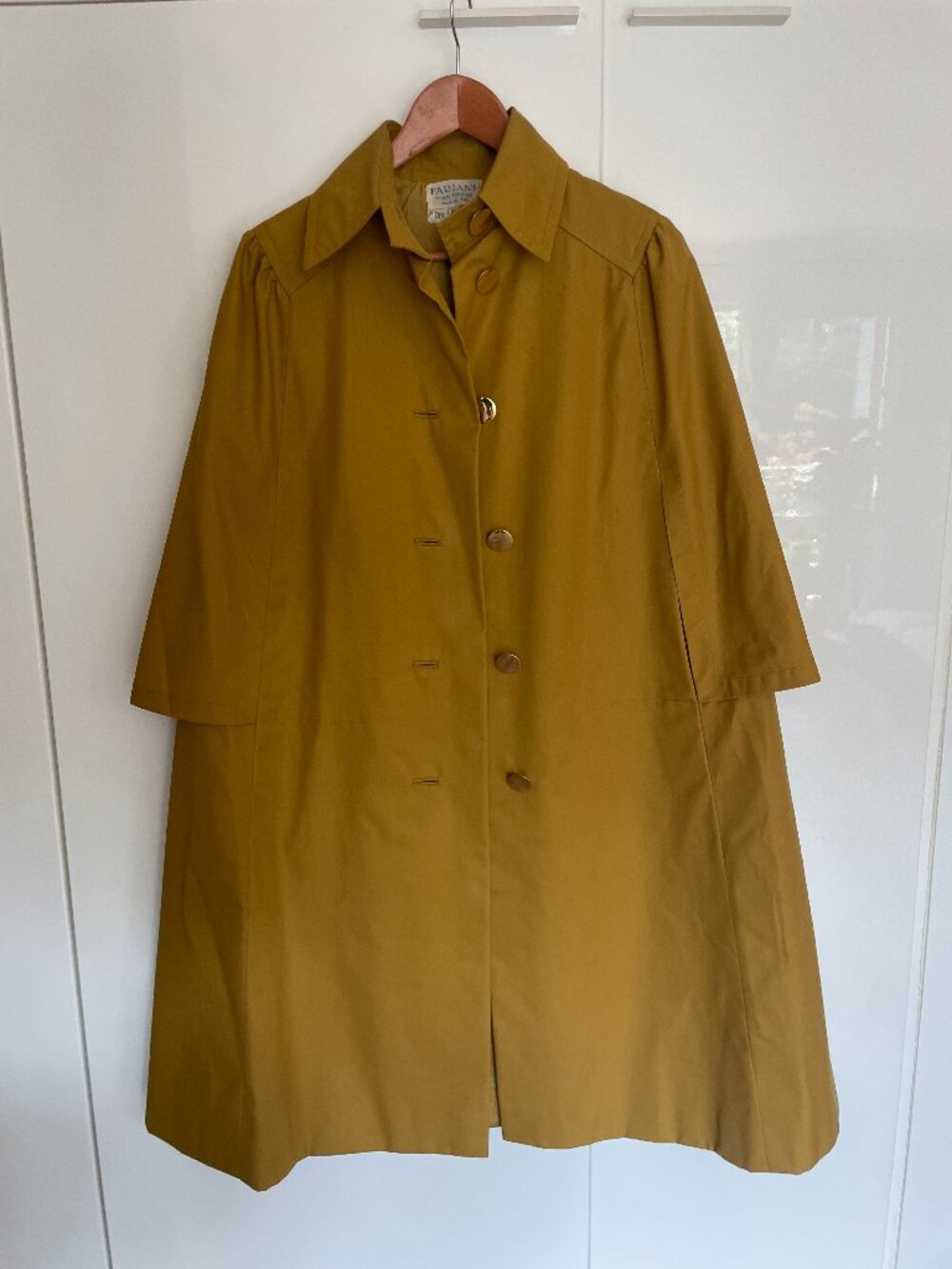 Vintage Mustard Cape / Coat